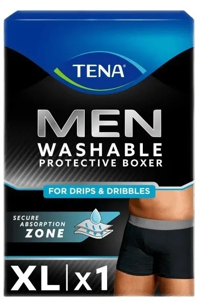 13725-tena men washable protective boxer xl cerne inkontinencni boxerky 1ks